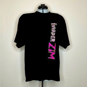 Vintage Official Nickelodeon Brand, Invader Zim T-Shirt, Color: Black